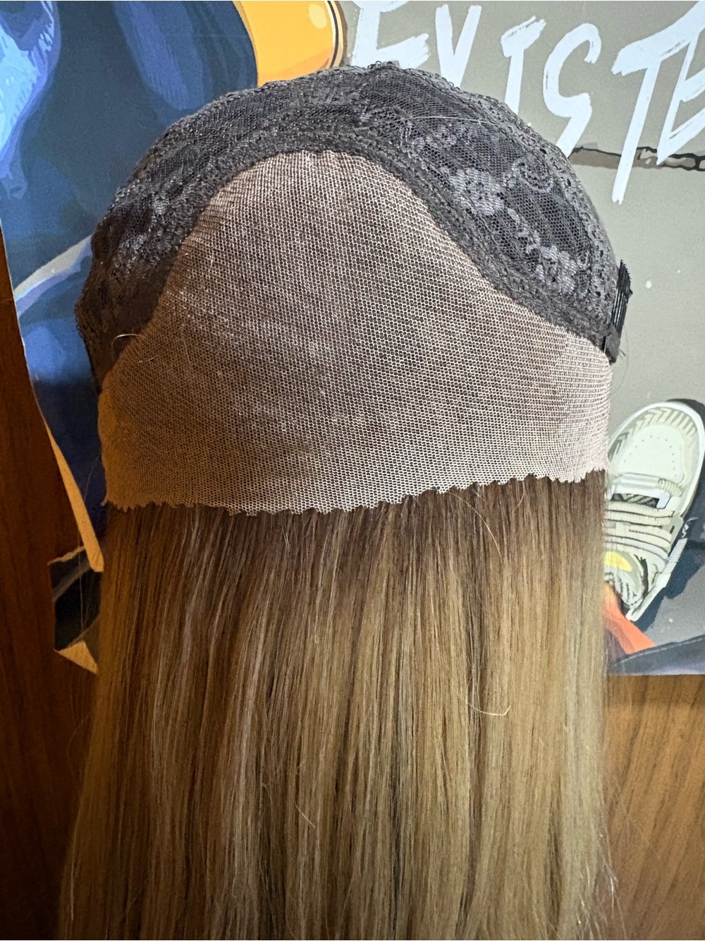 High quality heat friendly synthetic fiber wig 13x4 - Picture 10 of 10